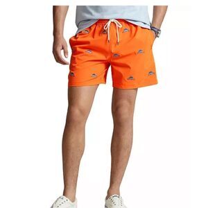 Ralph Lauren Polo Swim Surf Board Shorts Trunks Suit Fish